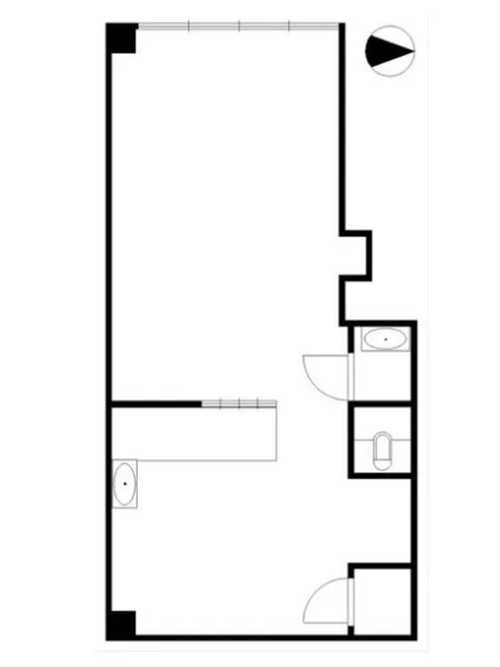 国分寺の事務所仕様物件の平面図