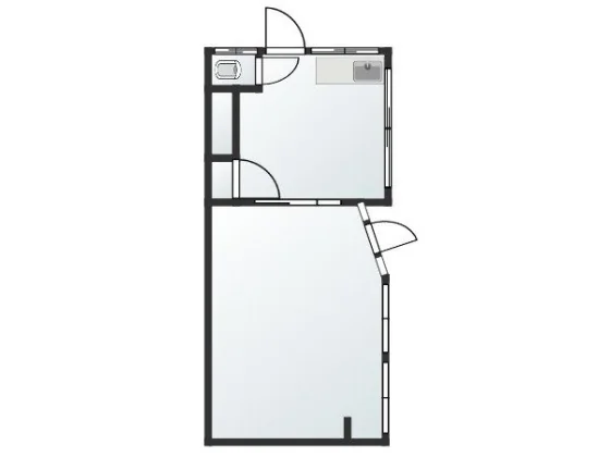 中目黒の物販居抜きの平面図