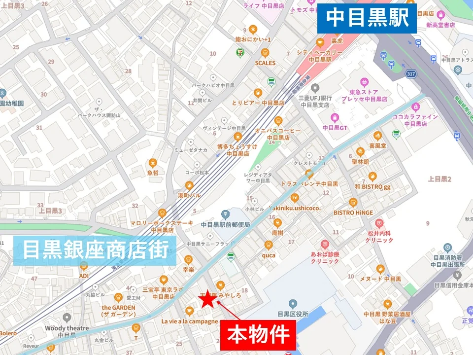 物販の居抜き物件の地図