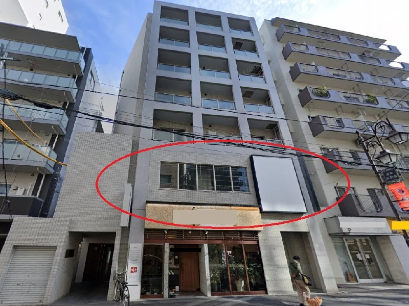大宮のスケルトン店舗物件の外観
