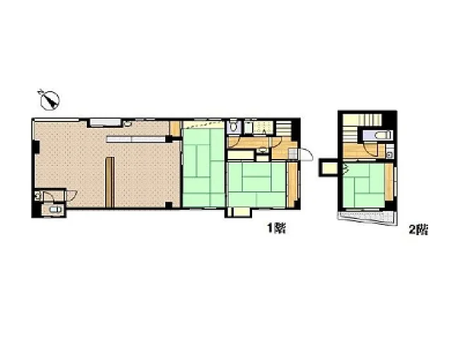 日吉の事務所仕様物件の平面図