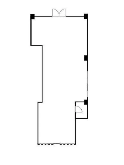八王子のスケルトン物件の平面図
