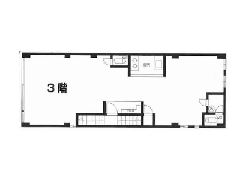 豊田のスケルトン物件の平面図