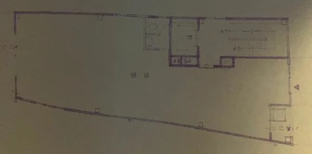 町屋駅前の居抜き店舗の平面図