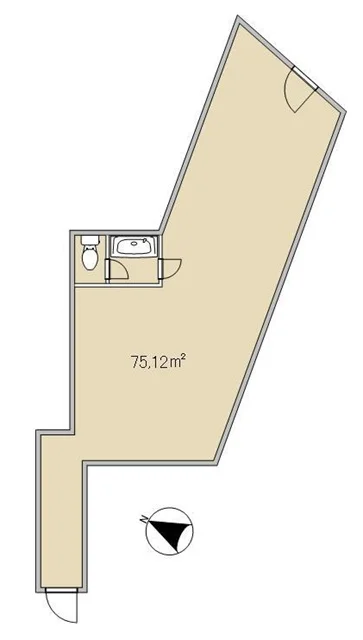 三ツ沢上町のビストロ・洋食居抜きの平面図
