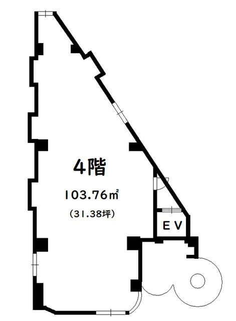 津田沼のガールズバー居抜きの平面図
