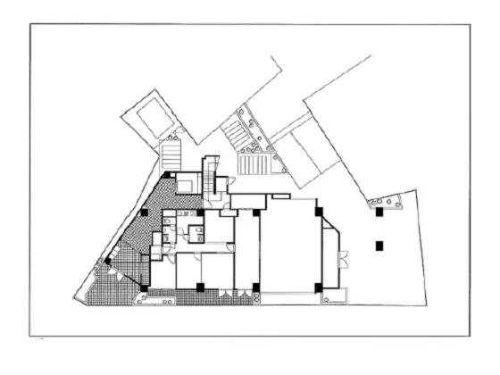 貸店舗(スケルトン)の平面図