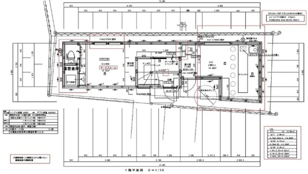 六本木のリース物件の平面図