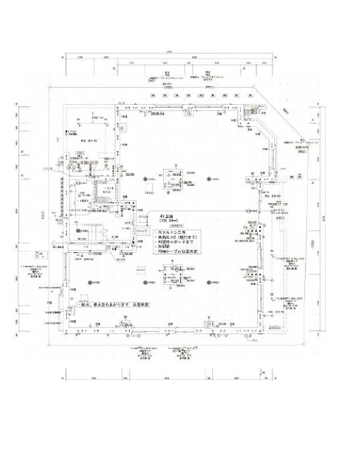 稲城長沼のスケルトン店舗物件の平面図