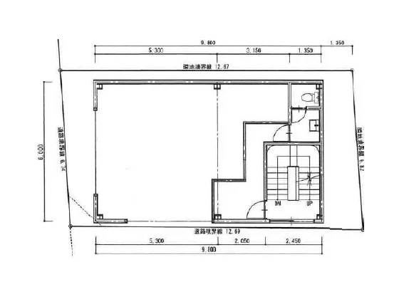 朝霞台のスケルトン物件の平面図