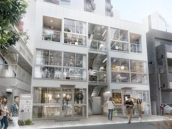 貸店舗(スケルトン)の外観