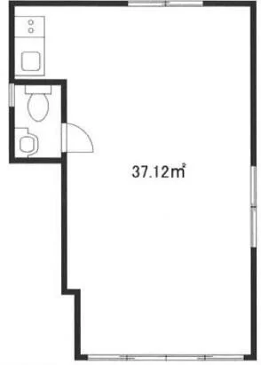 とうきょうスカイツリーの事務所仕様物件の平面図