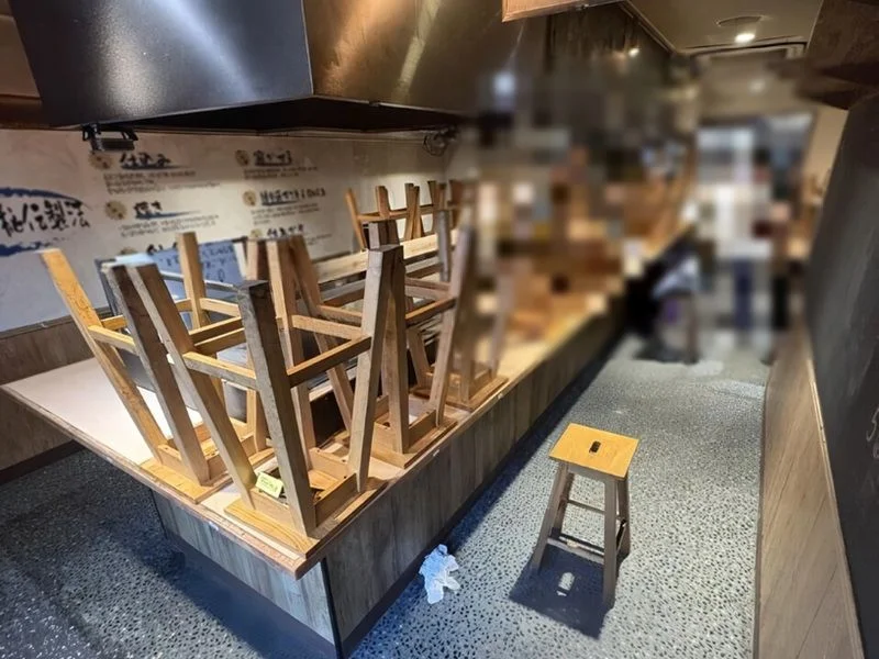 保谷の居抜き店舗の内装