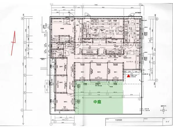 イタリアンの居抜き物件の平面図
