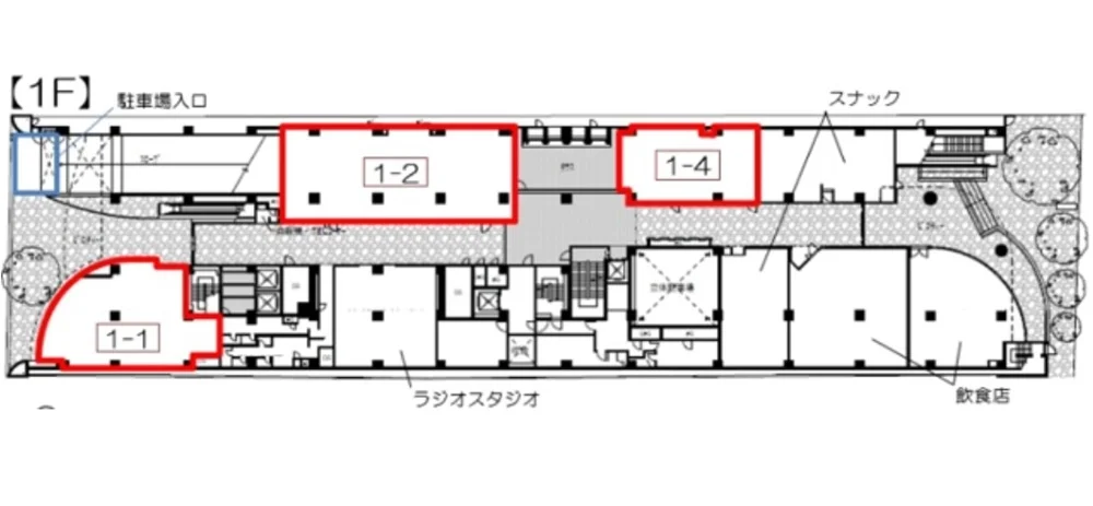 浦和の居抜き店舗の平面図
