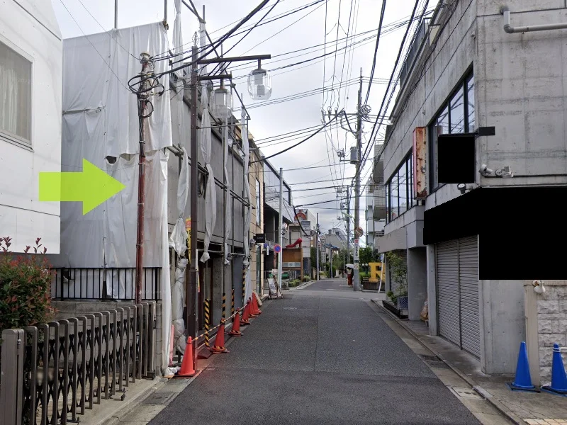 下北沢の居抜き店舗の外観