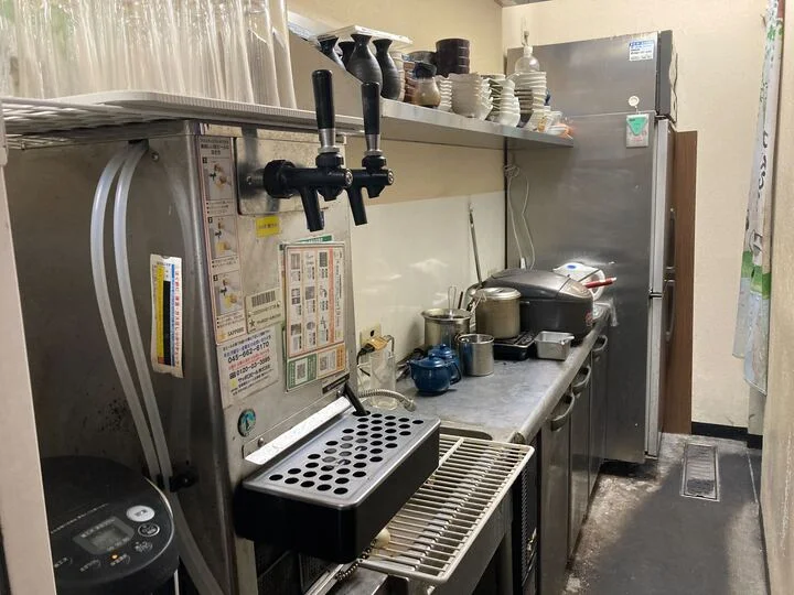 和食の居抜き物件の厨房