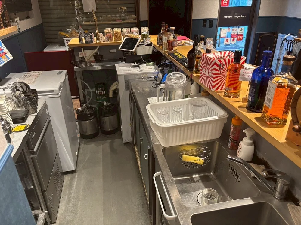 十条のBAR・ショットバー居抜きの厨房