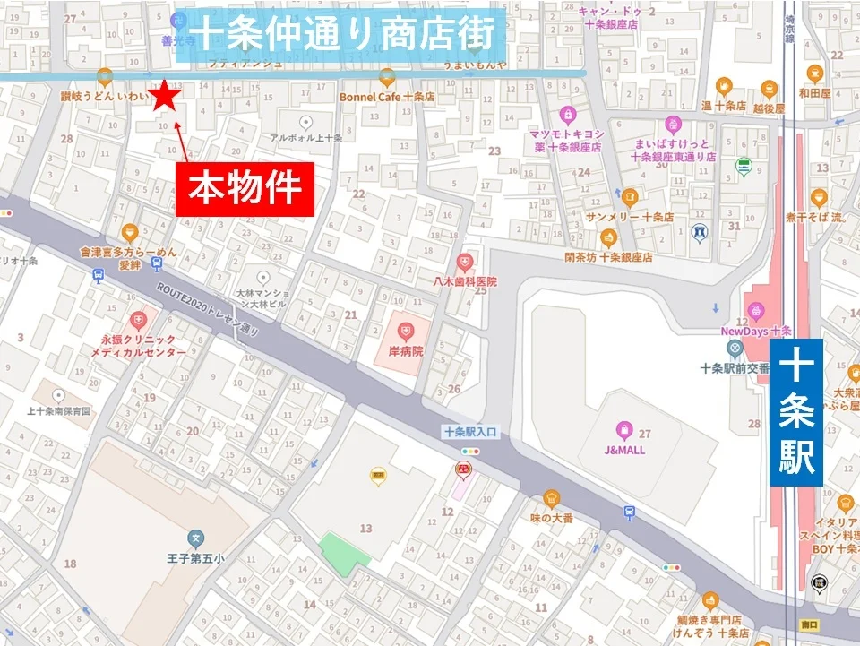 BAR・ショットバーの居抜き物件の地図