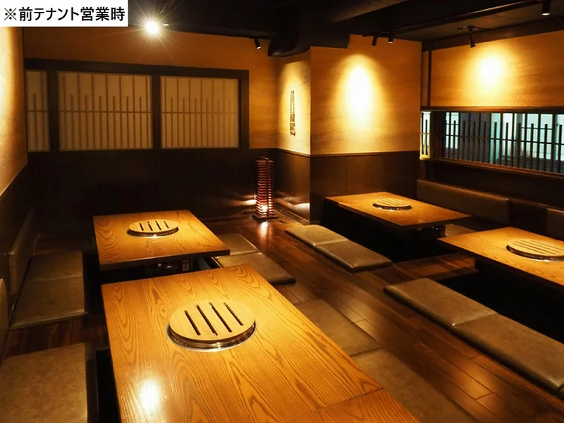 内幸町の焼肉屋居抜きの内装