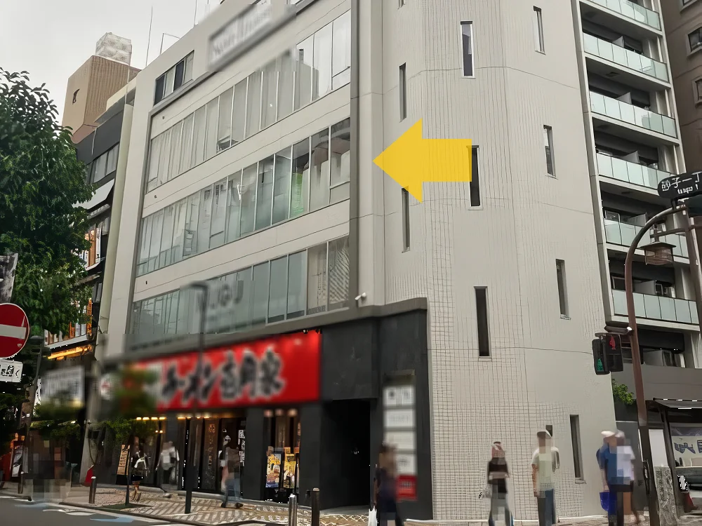 京急川崎の事務所仕様店舗物件の外観