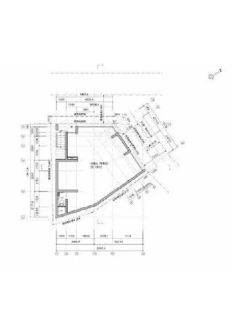 北千住のスケルトン物件の平面図