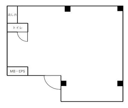 北品川のエステ居抜きの平面図