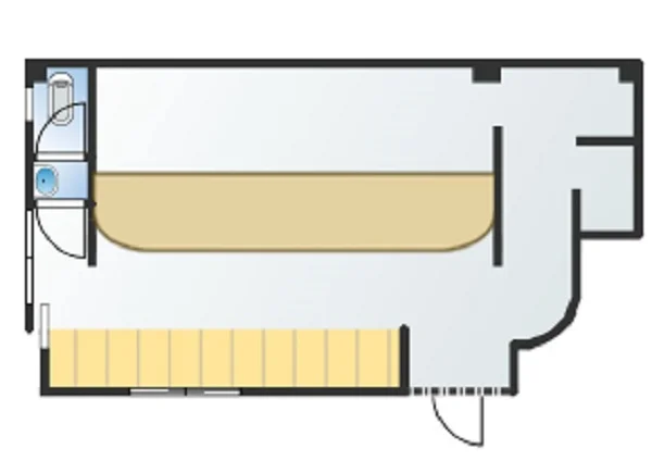 西新井の居抜き店舗の平面図