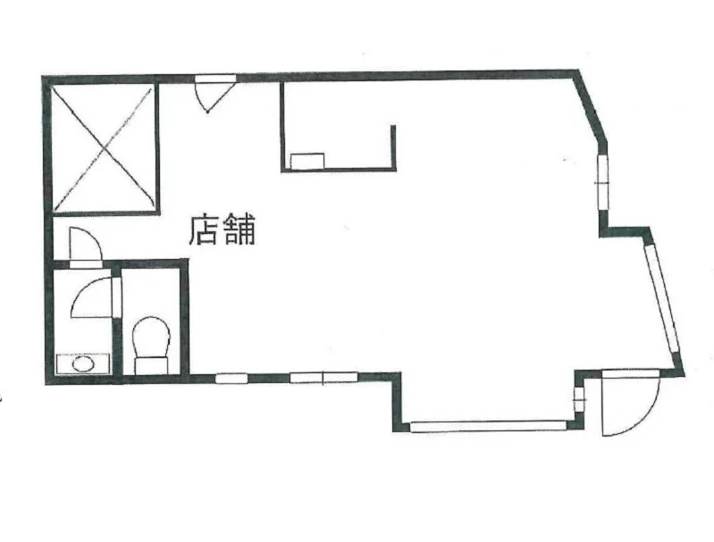 つつじヶ丘の事務所仕様物件の平面図