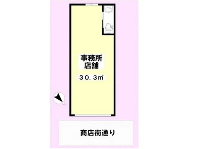 高円寺のスケルトン物件の平面図
