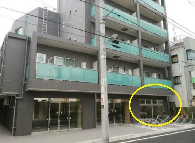 大森の事務所仕様物件の外観