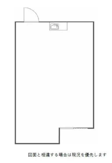 物販の居抜き物件の平面図