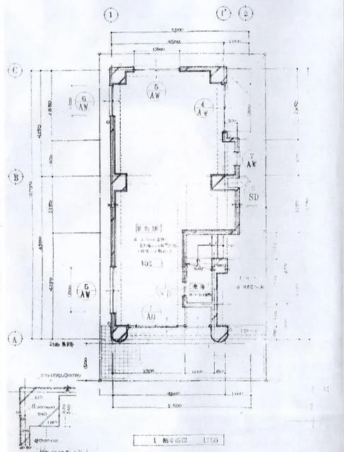 ラーメンの居抜き物件の平面図