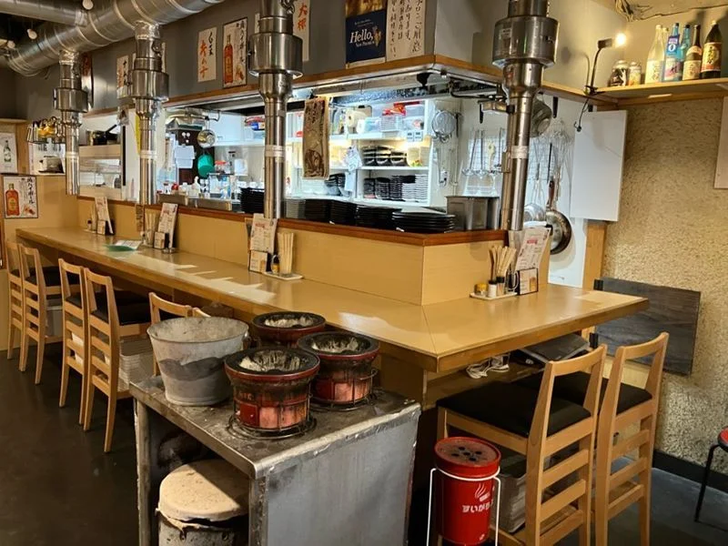 亀有の焼肉屋居抜きの内装