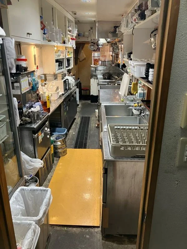 亀有の居抜き店舗の厨房