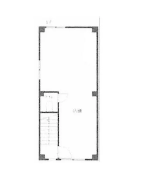 下落合のスケルトン物件の平面図