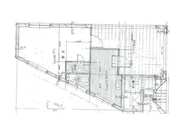 東北沢の事務所仕様店舗物件の平面図
