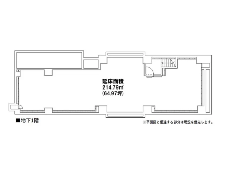 武蔵境のスケルトン物件の平面図
