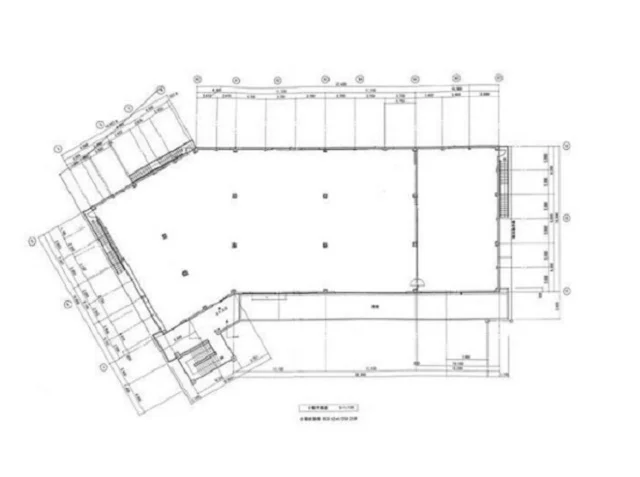 貸店舗(スケルトン)の平面図