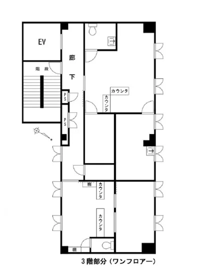巣鴨の居抜き店舗の平面図