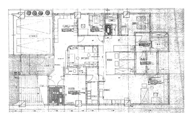 医院の居抜き物件の平面図