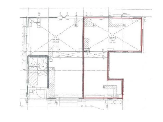 貸店舗(スケルトン)の平面図