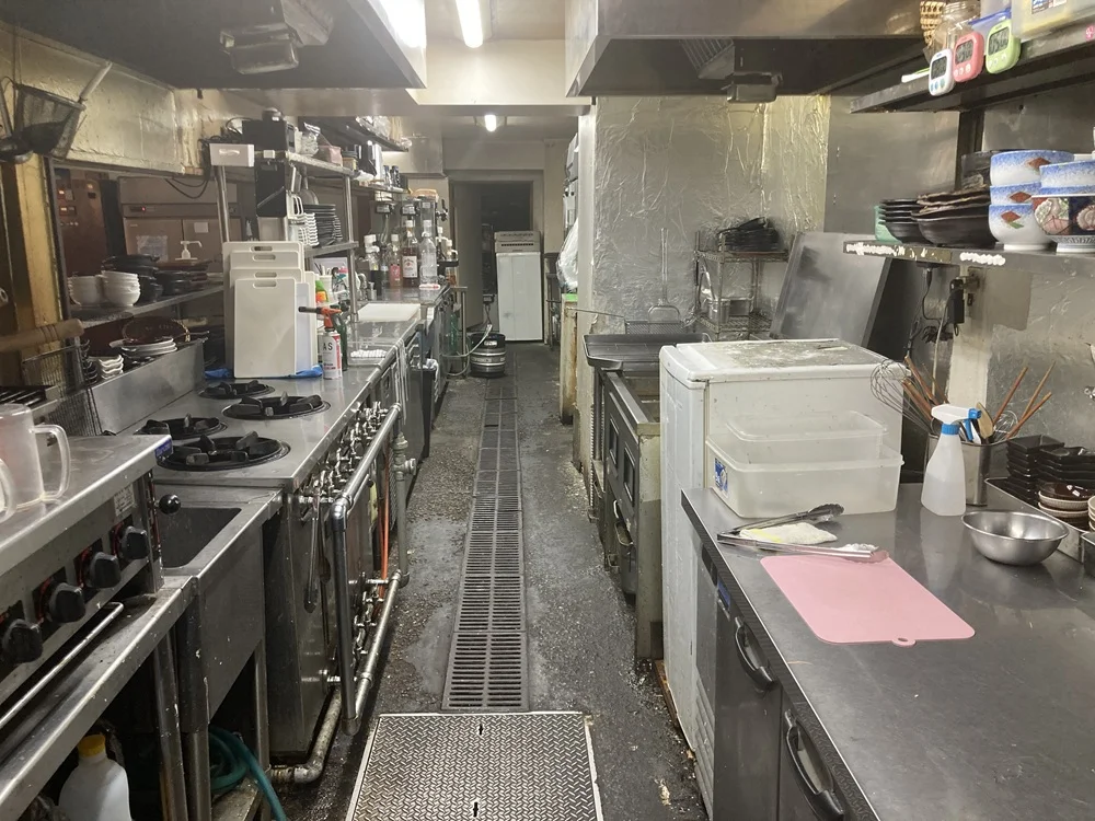 瑞江の居酒屋居抜きの厨房
