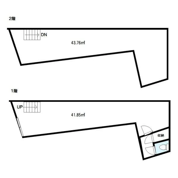 日吉の居抜き店舗の平面図