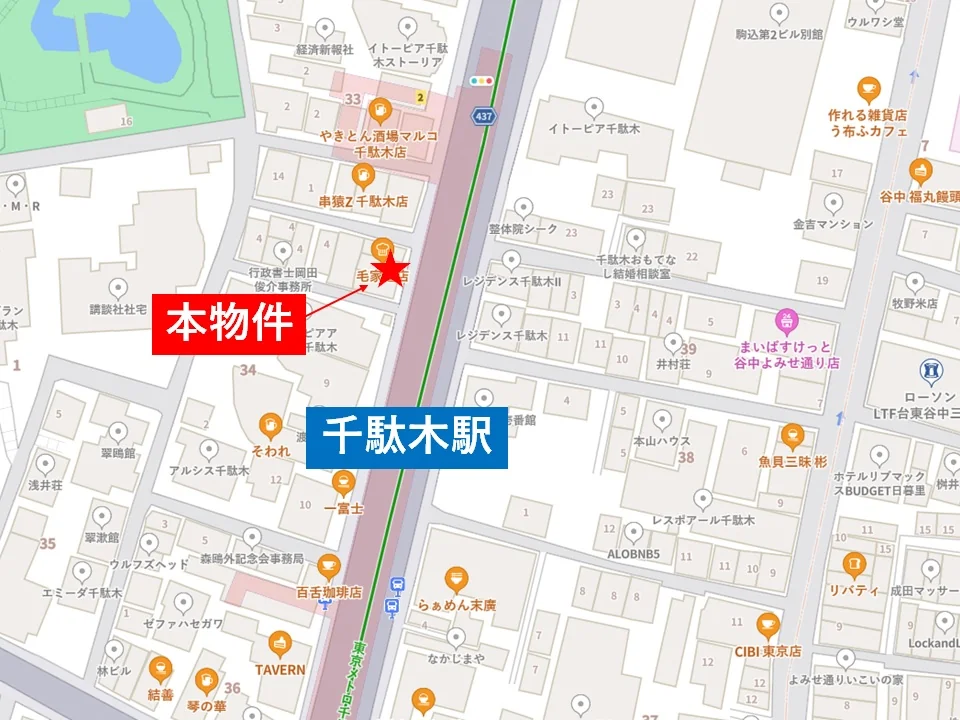 貸店舗(事務所仕様)の地図