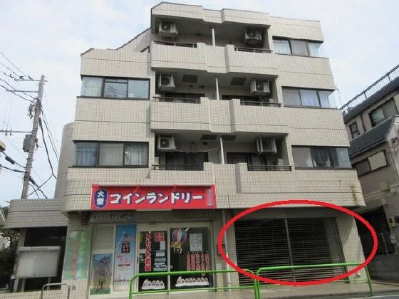 大泉学園のスケルトン店舗物件の外観
