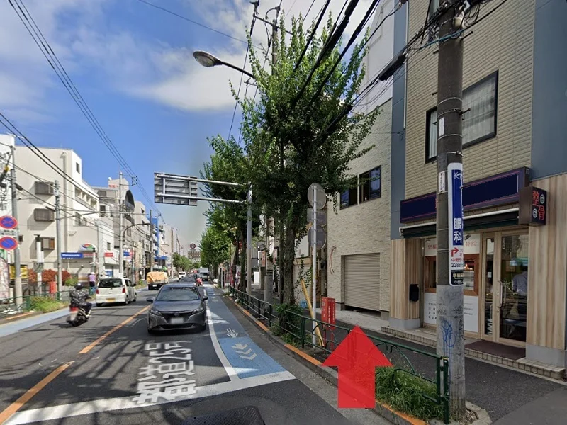 中野の事務所仕様店舗物件の外観