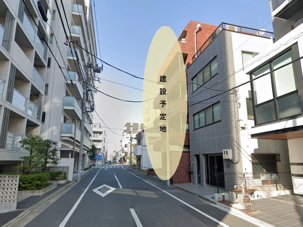 錦糸町のスケルトン店舗物件の外観