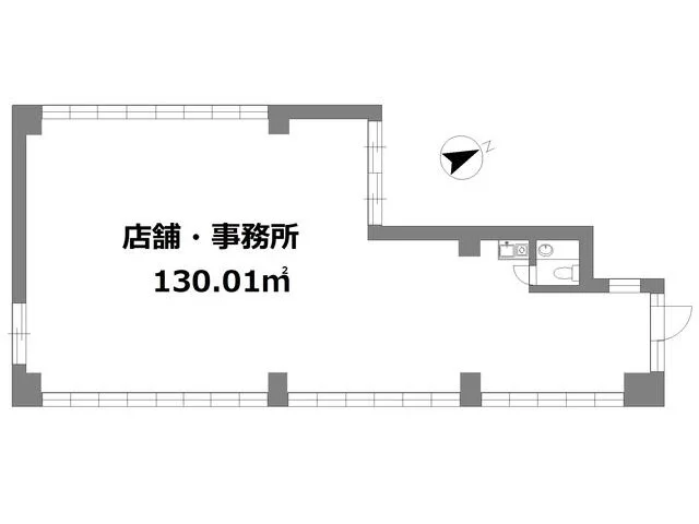 永福町のスケルトン物件の平面図