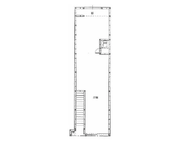 貸店舗(スケルトン)の平面図